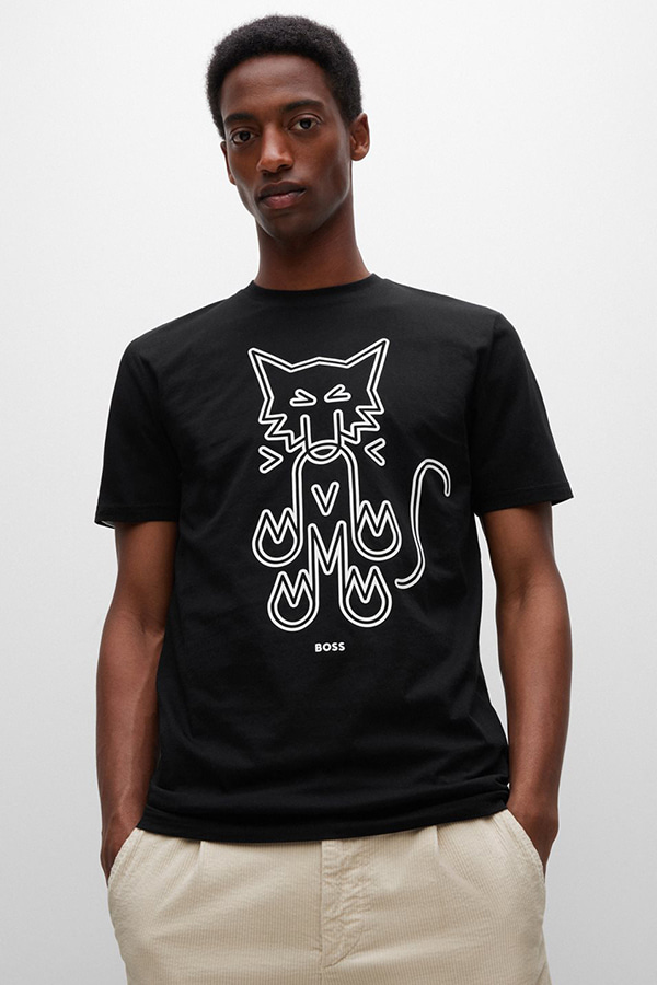 T-SHIRT BOSS - 001 BLACK